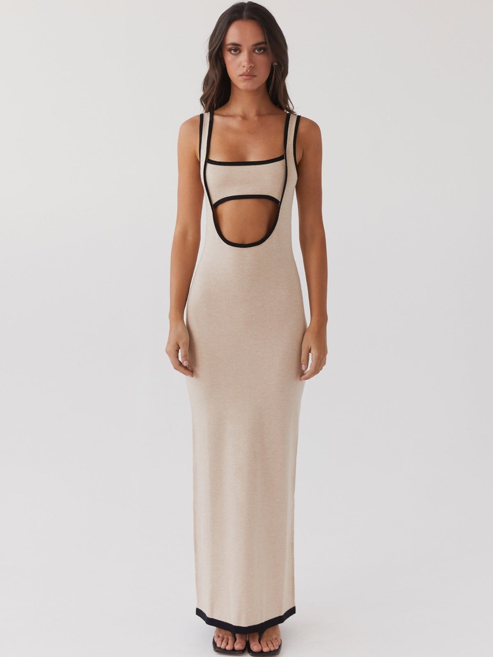 Peppermayo Lost In Paris Knit Maxi Dress Sz S/M SZ Small / Medium in Tapioca NWT